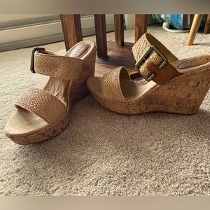 B.O.C. 4” Wedge Sandal Size 9M